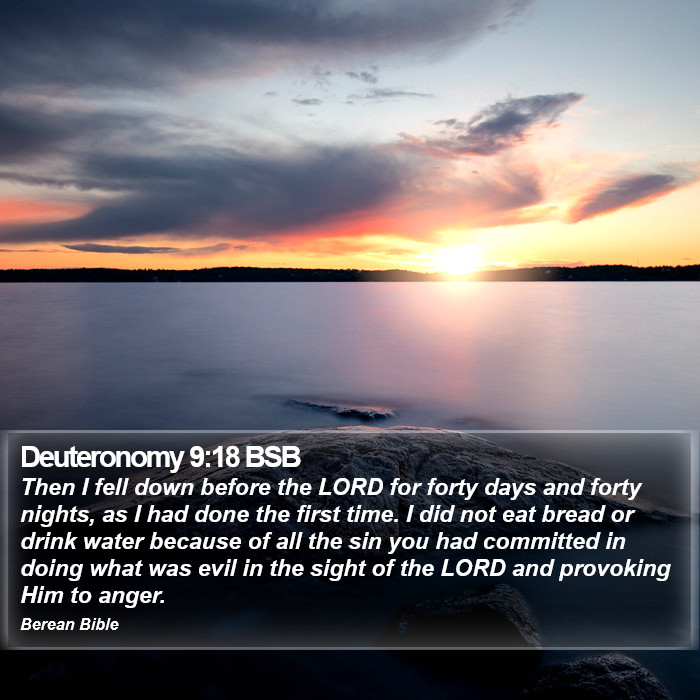 Deuteronomy 9:18 BSB Bible Study