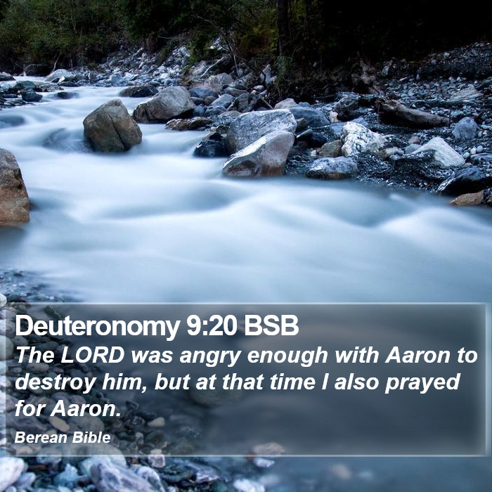 Deuteronomy 9:20 BSB Bible Study