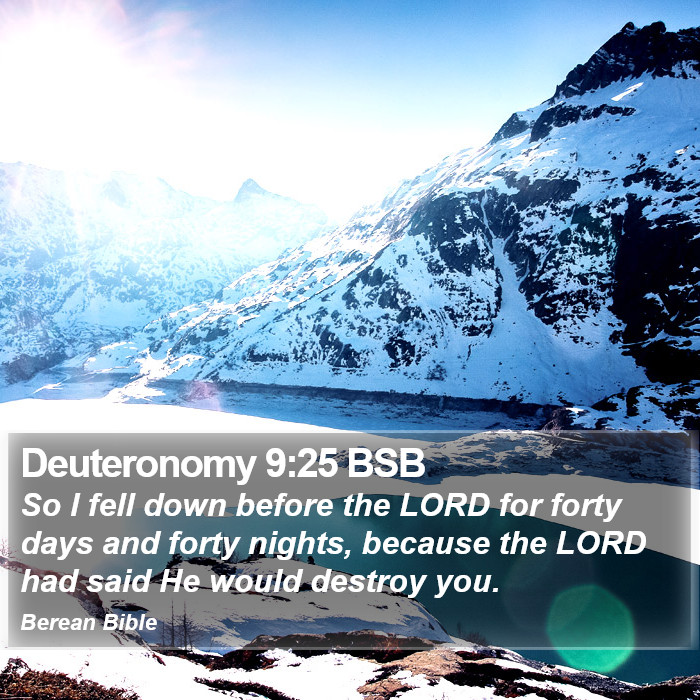 Deuteronomy 9:25 BSB Bible Study