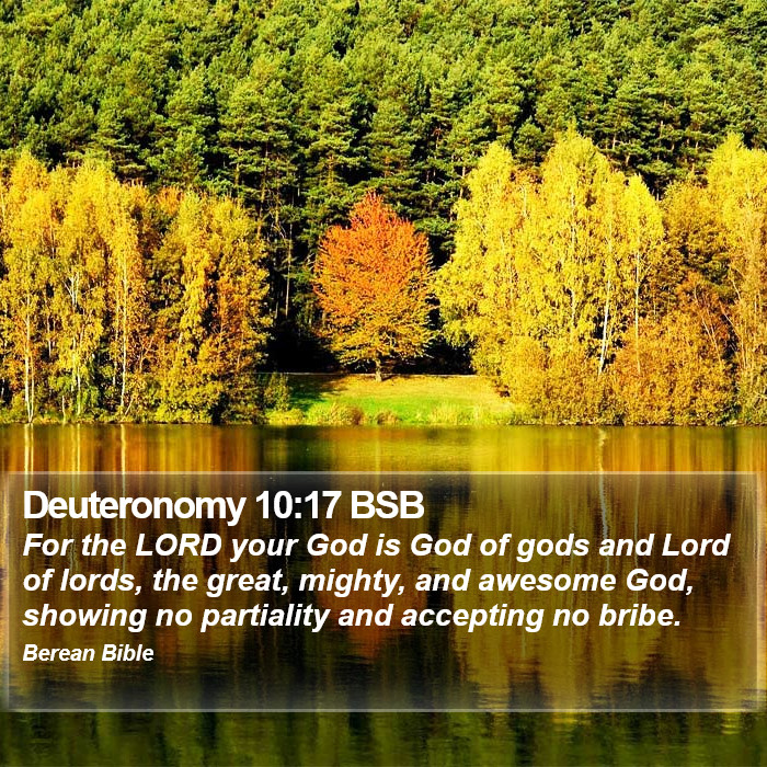 Deuteronomy 10:17 BSB Bible Study