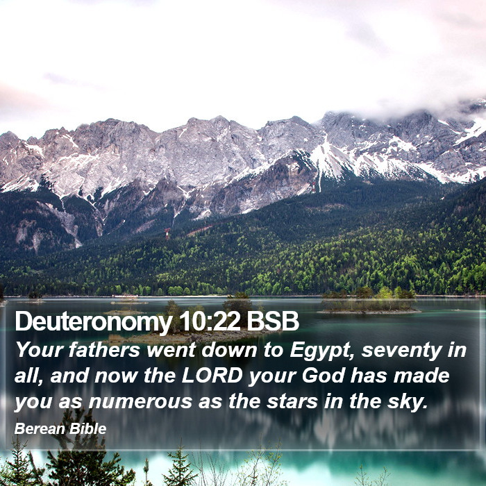 Deuteronomy 10:22 BSB Bible Study