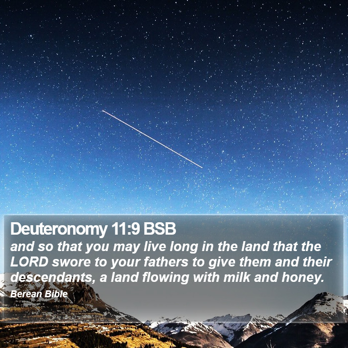 Deuteronomy 11:9 BSB Bible Study