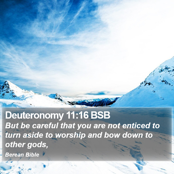 Deuteronomy 11:16 BSB Bible Study