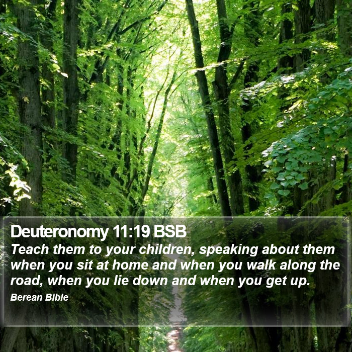 Deuteronomy 11:19 BSB Bible Study