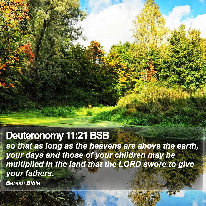 Deuteronomy 11:21 BSB Bible Study