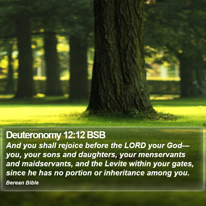 Deuteronomy 12:12 BSB Bible Study