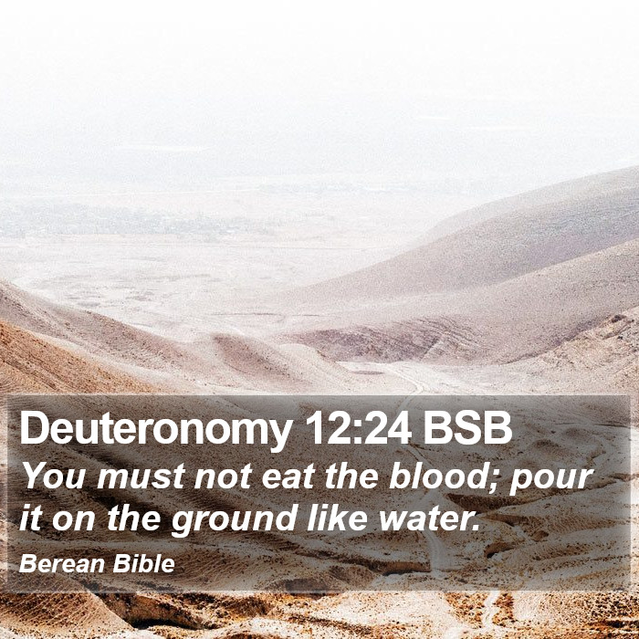 Deuteronomy 12:24 BSB Bible Study