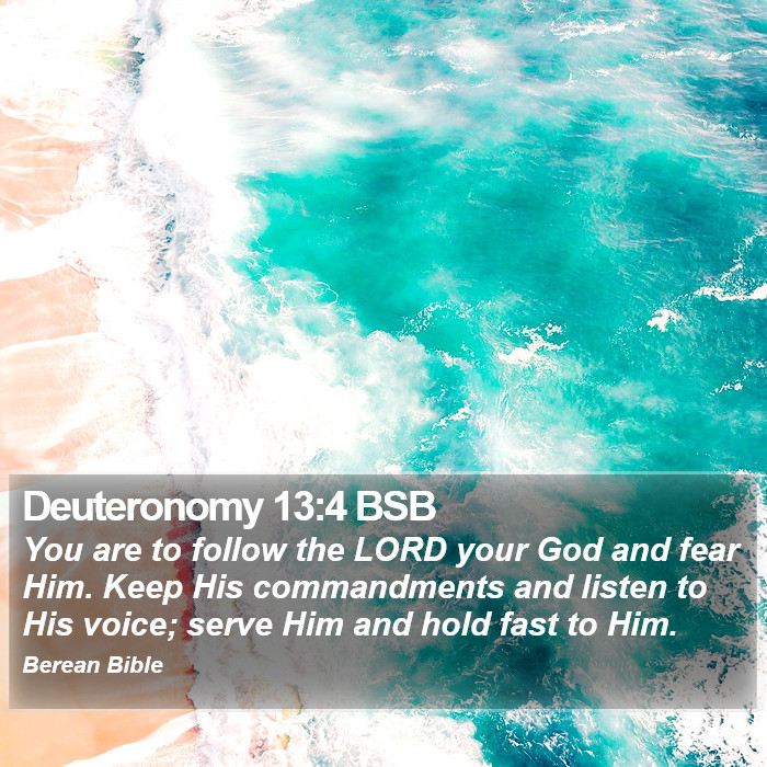 Deuteronomy 13:4 BSB Bible Study