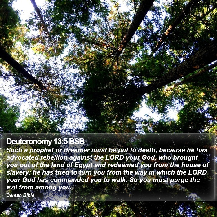 Deuteronomy 13:5 BSB Bible Study