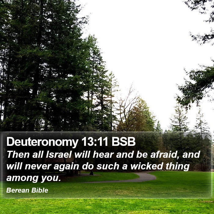 Deuteronomy 13:11 BSB Bible Study