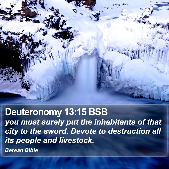 Deuteronomy 13:15 BSB Bible Study