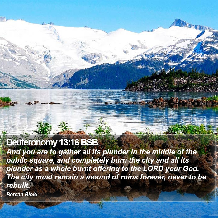 Deuteronomy 13:16 BSB Bible Study