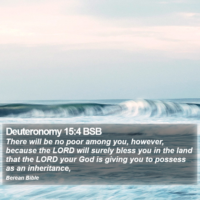 Deuteronomy 15:4 BSB Bible Study