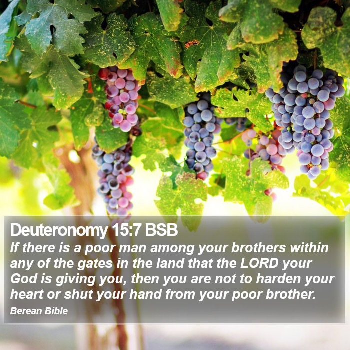 Deuteronomy 15:7 BSB Bible Study