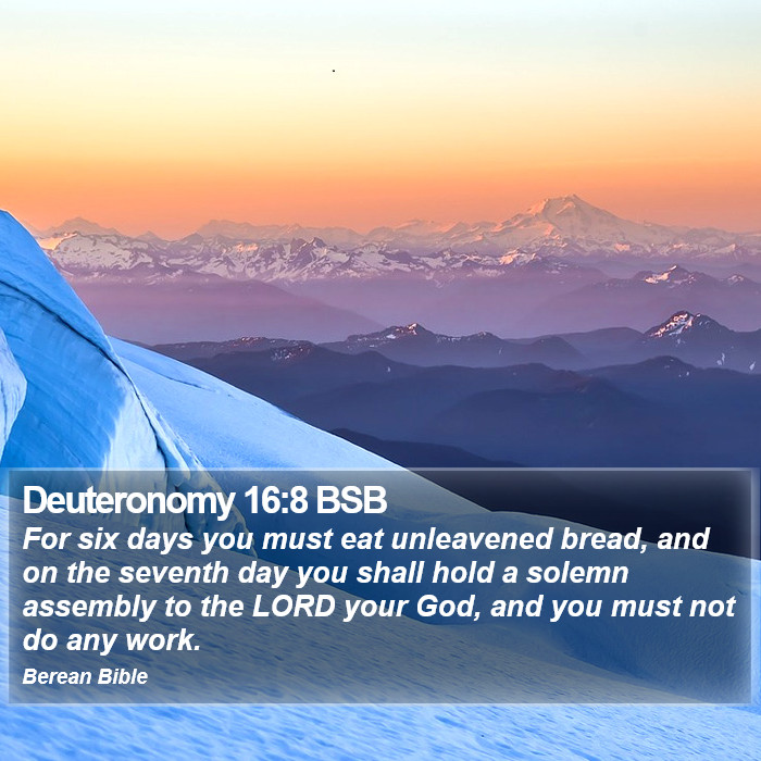 Deuteronomy 16:8 BSB Bible Study