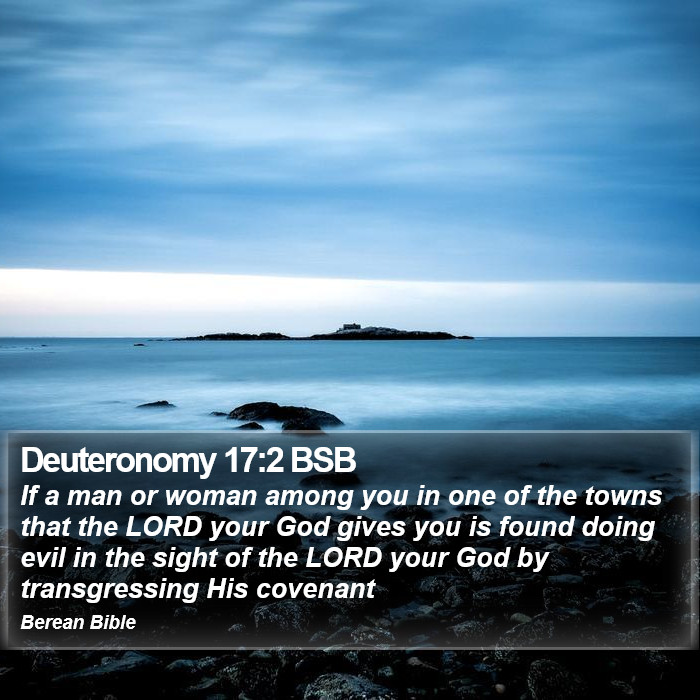 Deuteronomy 17:2 BSB Bible Study