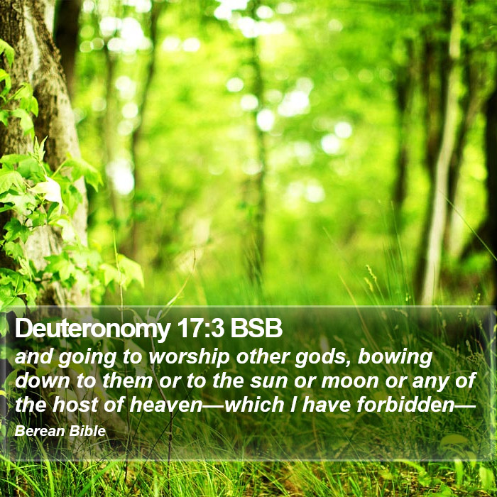 Deuteronomy 17:3 BSB Bible Study