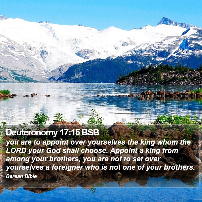 Deuteronomy 17:15 BSB Bible Study