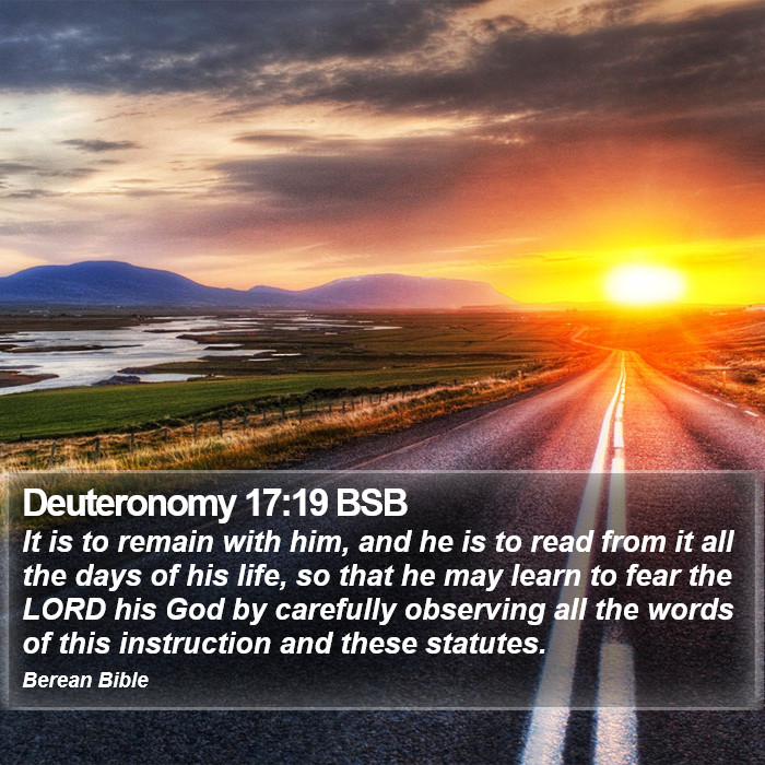 Deuteronomy 17:19 BSB Bible Study