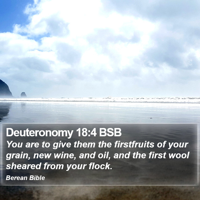 Deuteronomy 18:4 BSB Bible Study