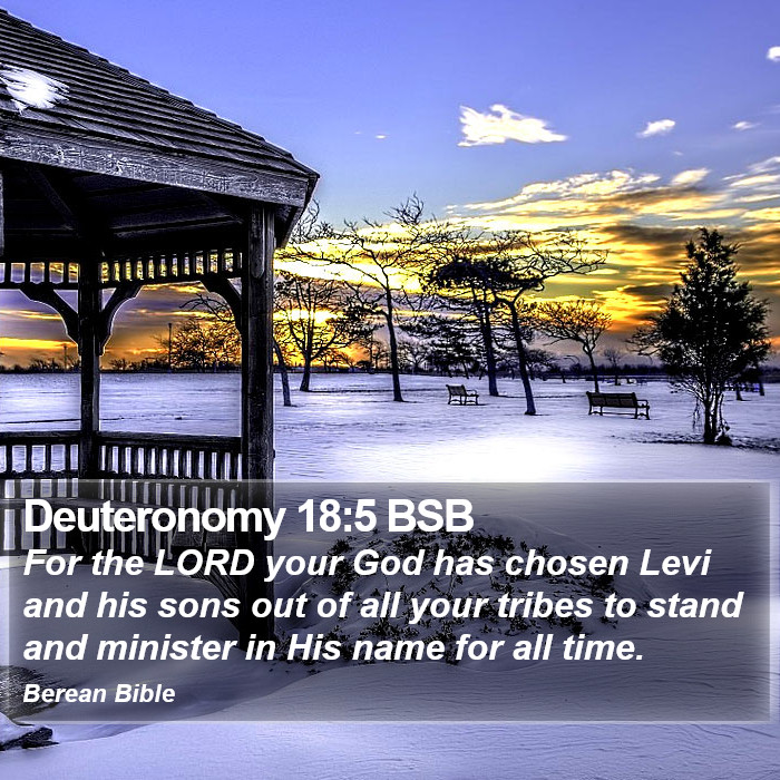 Deuteronomy 18:5 BSB Bible Study