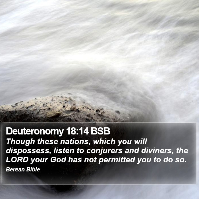 Deuteronomy 18:14 BSB Bible Study