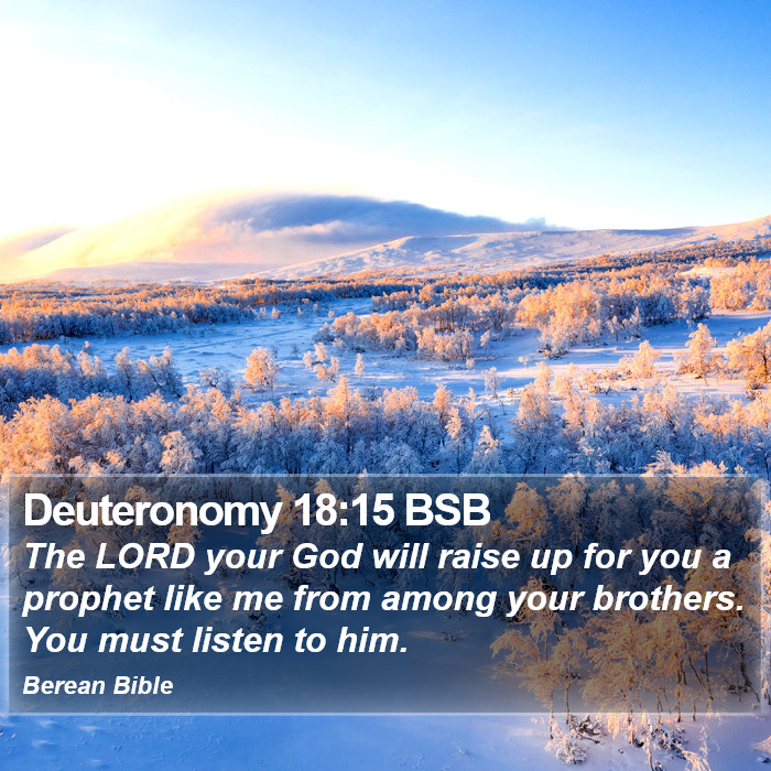 Deuteronomy 18:15 BSB Bible Study