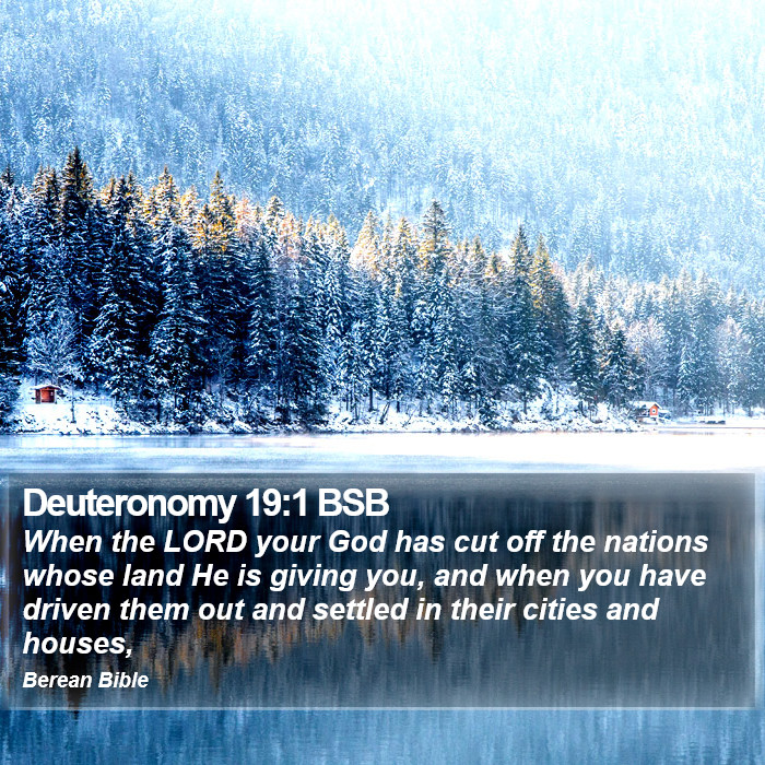 Deuteronomy 19:1 BSB Bible Study