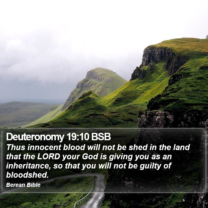 Deuteronomy 19:10 BSB Bible Study