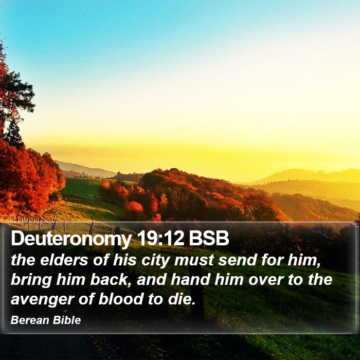 Deuteronomy 19:12 BSB Bible Study