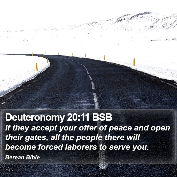 Deuteronomy 20:11 BSB Bible Study