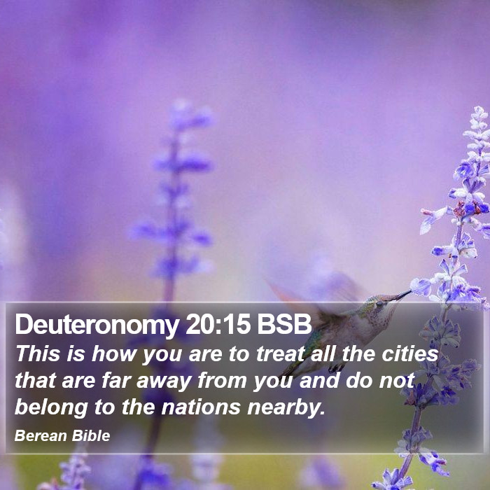 Deuteronomy 20:15 BSB Bible Study