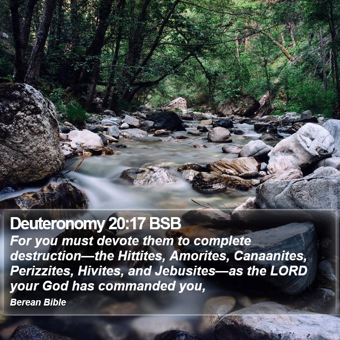 Deuteronomy 20:17 BSB Bible Study