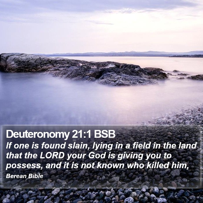 Deuteronomy 21:1 BSB Bible Study