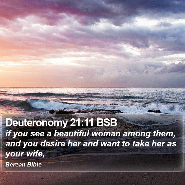 Deuteronomy 21:11 BSB Bible Study