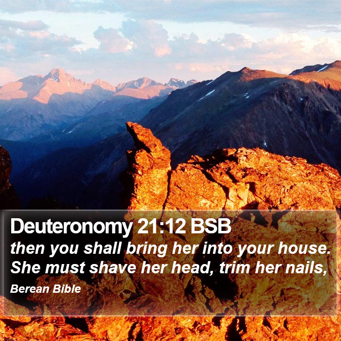 Deuteronomy 21:12 BSB Bible Study