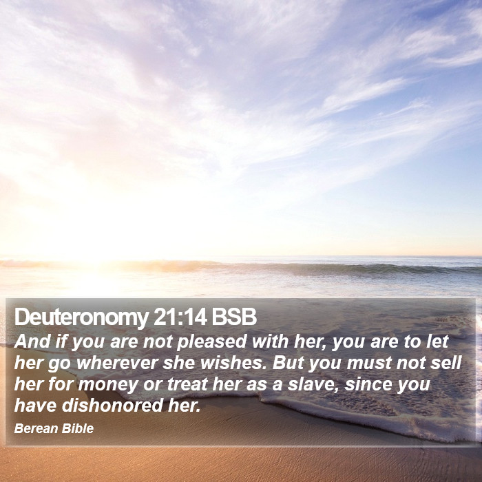 Deuteronomy 21:14 BSB Bible Study