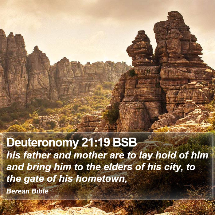 Deuteronomy 21:19 BSB Bible Study