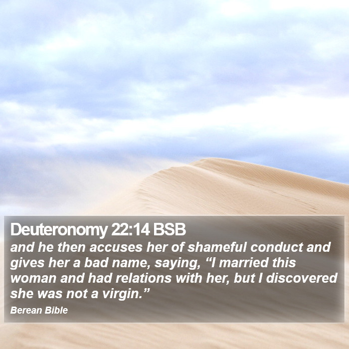 Deuteronomy 22:14 BSB Bible Study