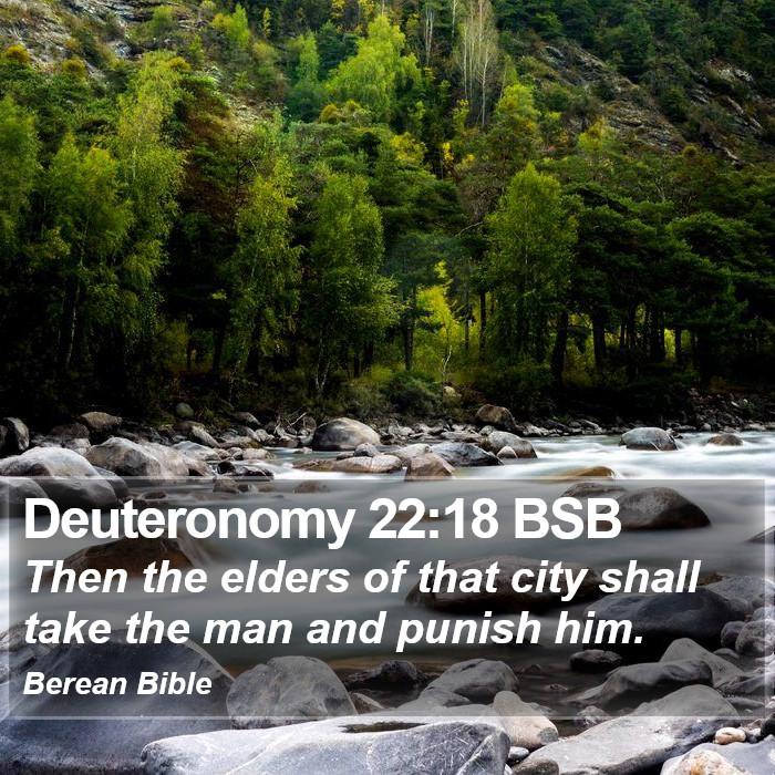 Deuteronomy 22:18 BSB Bible Study