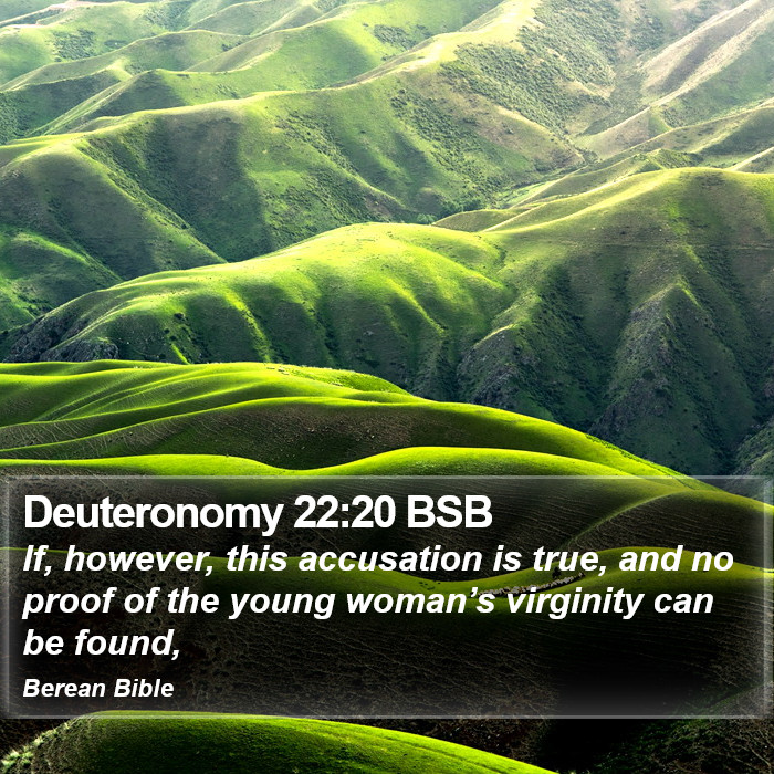 Deuteronomy 22:20 BSB Bible Study