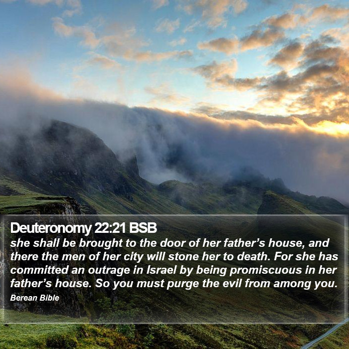 Deuteronomy 22:21 BSB Bible Study