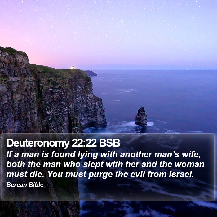 Deuteronomy 22:22 BSB Bible Study