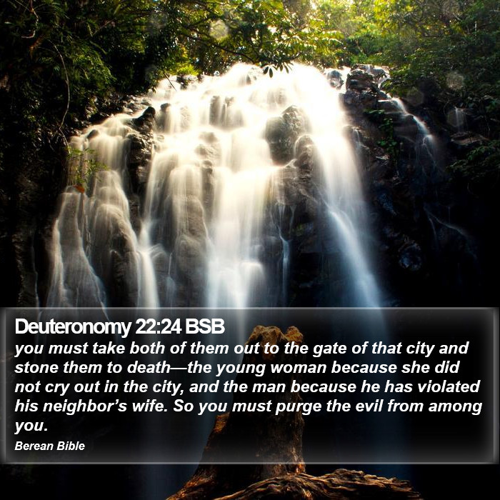 Deuteronomy 22:24 BSB Bible Study