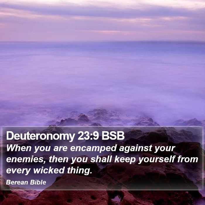 Deuteronomy 23:9 BSB Bible Study