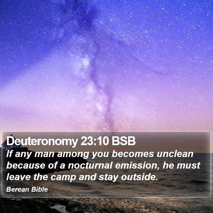 Deuteronomy 23:10 BSB Bible Study