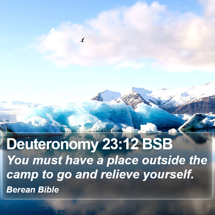 Deuteronomy 23:12 BSB Bible Study