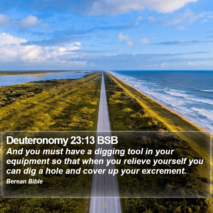 Deuteronomy 23:13 BSB Bible Study