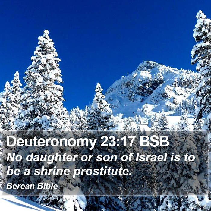 Deuteronomy 23:17 BSB Bible Study