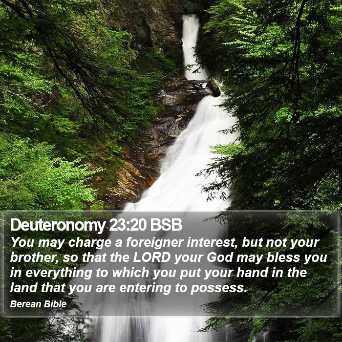 Deuteronomy 23:20 BSB Bible Study